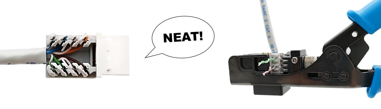 How does it work with Punch Down 90 Degree Keystone Jack?